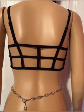 Black Int'l intimate Seamless Ruched Bralette - Women Intimates size large